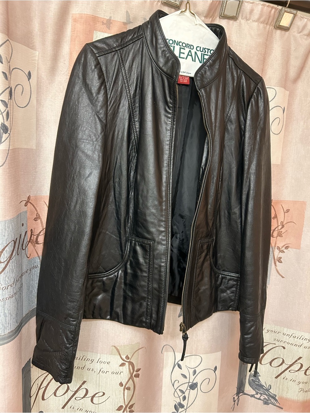 Lucky Brand Black Leather Jacket - Smooth Back Panel